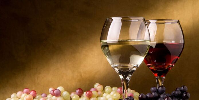 vin blanc et rouge tout en perdant du poids